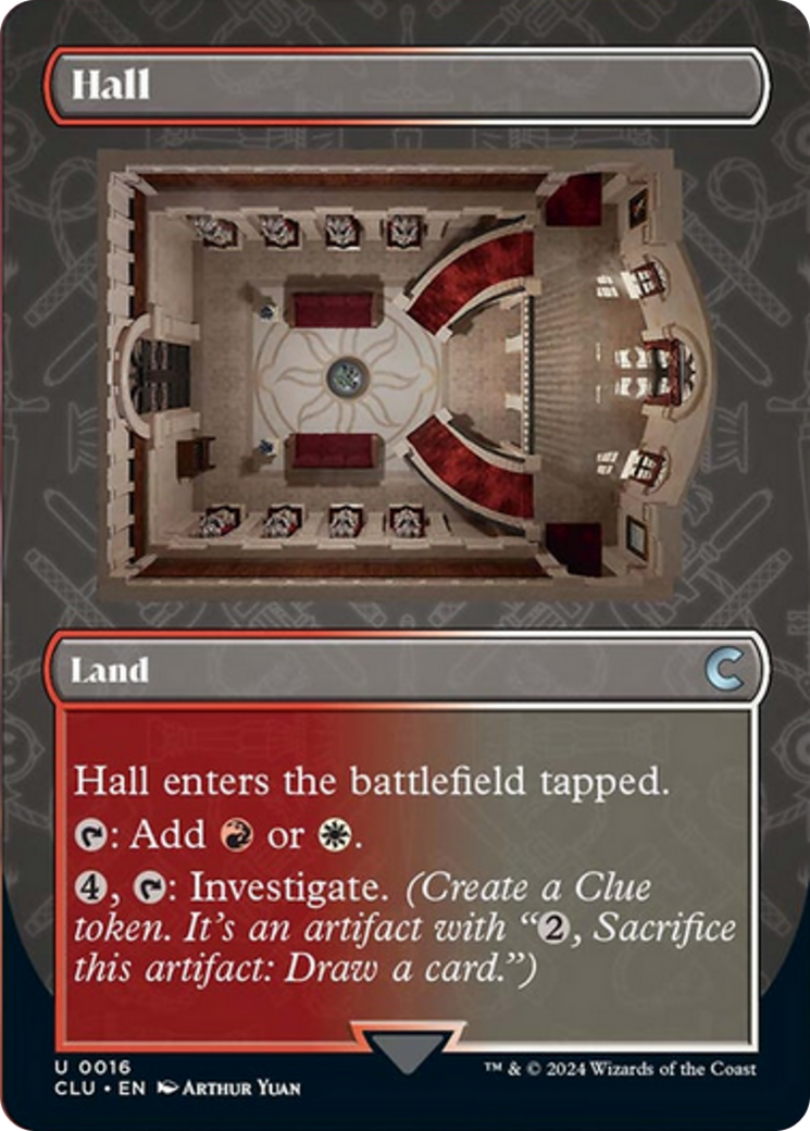 Hall (Borderless) [Ravnica: Clue Edition] - The Mythic Store | 24h Order Processing