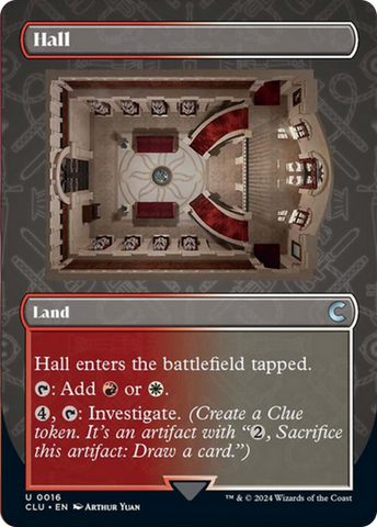 Hall (Borderless) [Ravnica: Clue Edition] - The Mythic Store | 24h Order Processing