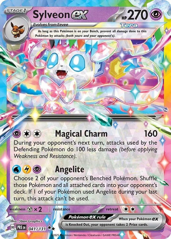 Sylveon ex (041/131) [Scarlet & Violet: Prismatic Evolutions] - The Mythic Store | 24h Order Processing
