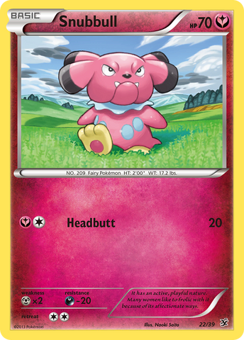 Snubbull (22/39) [XY: Kalos Starter Set] - The Mythic Store | 24h Order Processing