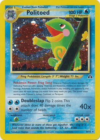 Politoed (8/75) [Neo Discovery Unlimited] - The Mythic Store | 24h Order Processing