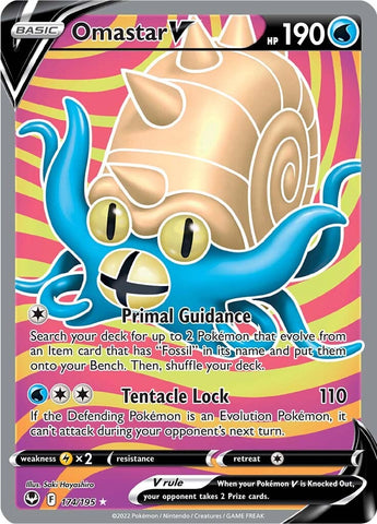 Omastar V (174/195) [Sword & Shield: Silver Tempest] - The Mythic Store | 24h Order Processing