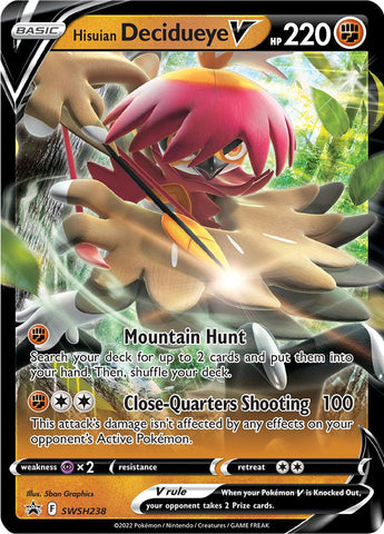 Hisuian Decidueye V (SWSH238) [Sword & Shield: Black Star Promos] - The Mythic Store | 24h Order Processing