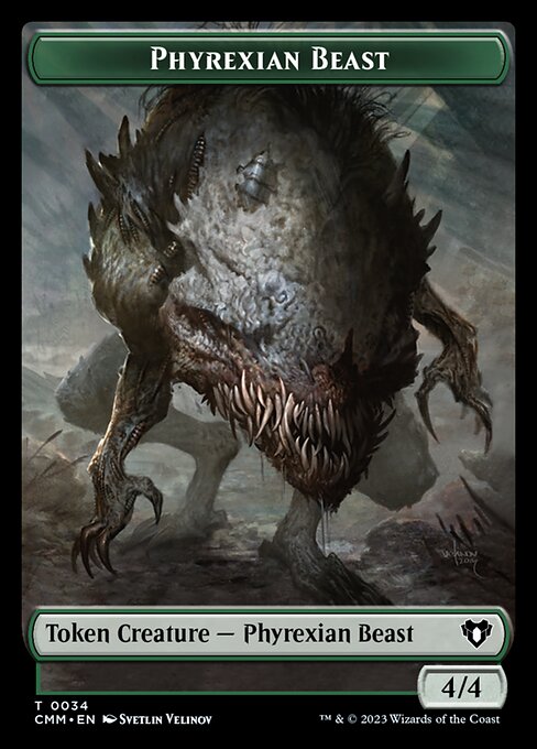 Thopter // Phyrexian Beast Double-Sided Token [Commander Masters Tokens] - The Mythic Store | 24h Order Processing