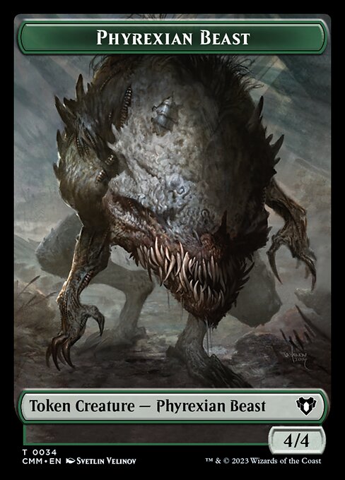 Elemental (0024) // Phyrexian Beast Double-Sided Token [Commander Masters Tokens] - The Mythic Store | 24h Order Processing