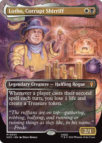 Lotho, Corrupt Shirriff (Borderless) [The Hobbit: Eternal-Legal] - The Mythic Store | 24h Order Processing