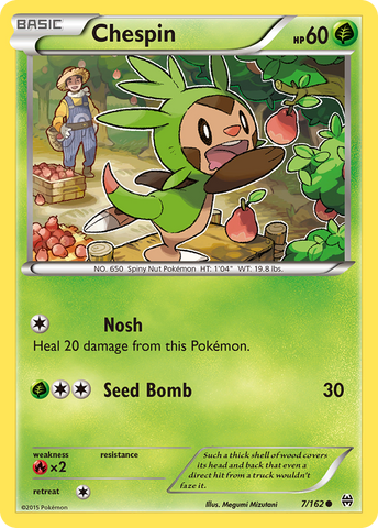 Chespin (7/162) [XY: BREAKthrough] - The Mythic Store | 24h Order Processing