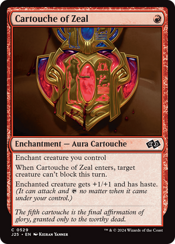 Cartouche of Zeal [Foundations Jumpstart] - The Mythic Store | 24h Order Processing