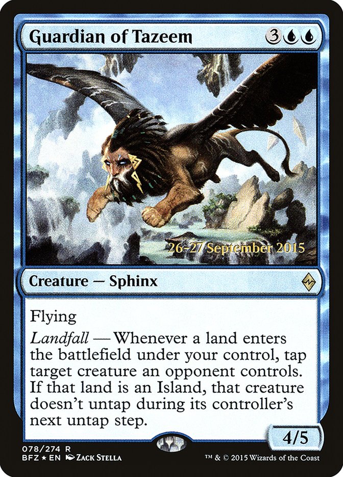 Guardian of Tazeem [Battle for Zendikar Prerelease Promos] - The Mythic Store | 24h Order Processing