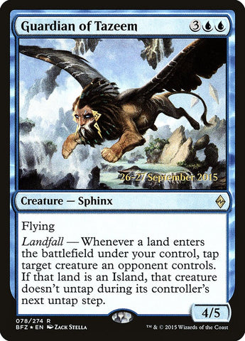 Guardian of Tazeem [Battle for Zendikar Prerelease Promos] - The Mythic Store | 24h Order Processing