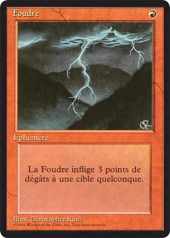 Lightning Bolt [Foreign Black Border] - The Mythic Store | 24h Order Processing