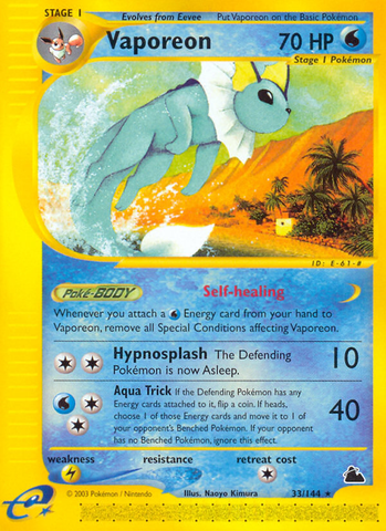 Vaporeon (33/144) [Skyridge] - The Mythic Store | 24h Order Processing