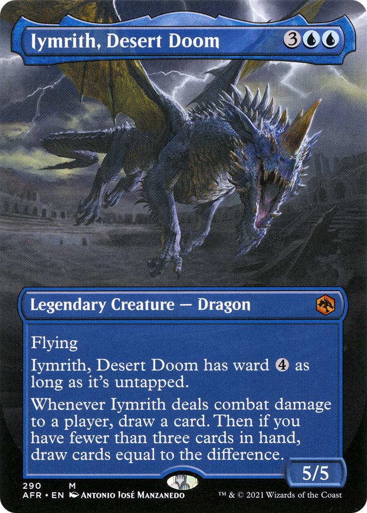 Iymrith, Desert Doom (Borderless Alternate Art) [Dungeons & Dragons: Adventures in the Forgotten Realms] - The Mythic Store | 24h Order Processing
