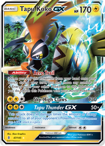 Tapu Koko GX (47/145) [Sun & Moon: Guardians Rising] - The Mythic Store | 24h Order Processing
