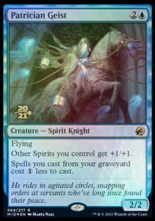 Patrician Geist [Innistrad: Midnight Hunt Prerelease Promos] - The Mythic Store | 24h Order Processing