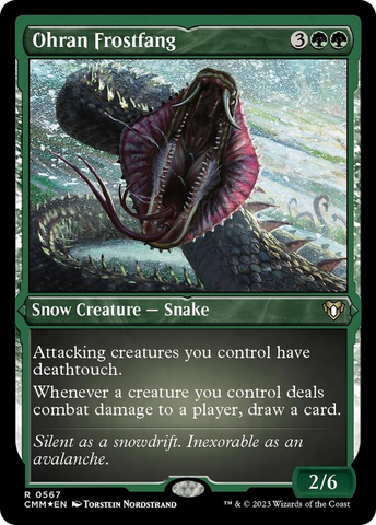 Ohran Frostfang (Foil Etched) [Commander Masters] - The Mythic Store | 24h Order Processing