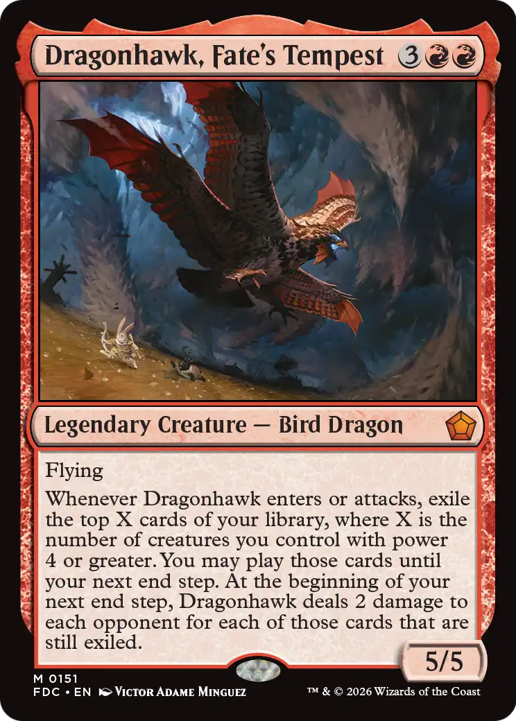 Dragonhawk, Fate's Tempest [Foundations Commander] - The Mythic Store | 24h Order Processing