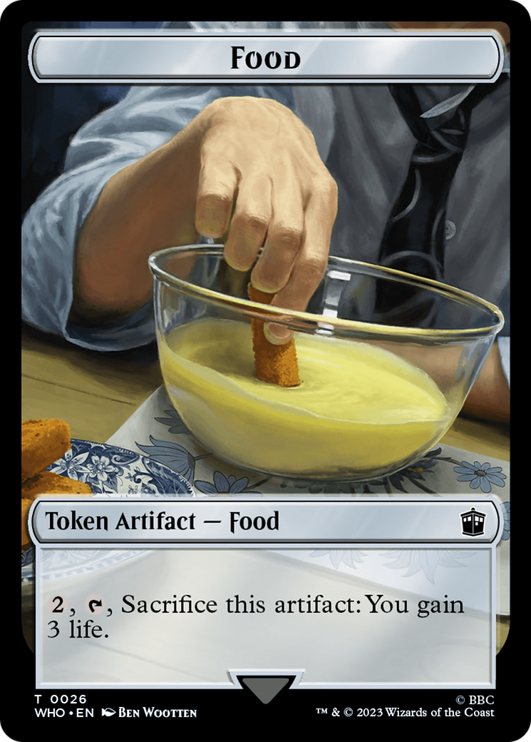 Copy // Food (0026) Double-Sided Token [Doctor Who Tokens] - The Mythic Store | 24h Order Processing