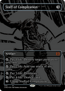Staff of Compleation (Oil Slick Raised Foil) [Phyrexia: All Will Be One] - The Mythic Store | 24h Order Processing