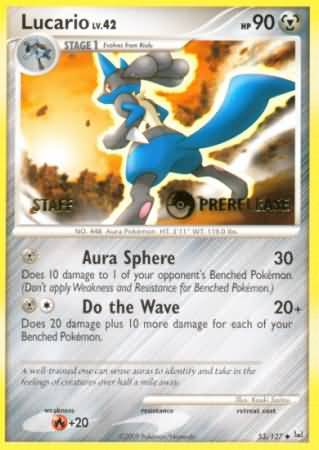 Lucario (53/127) (Staff Prerelease Promo) [Diamond & Pearl: Black Star Promos] - The Mythic Store | 24h Order Processing