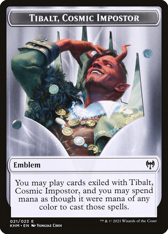 Human Warrior // Tibalt, Cosmic Impostor Emblem Double-Sided Token [Kaldheim Tokens] - The Mythic Store | 24h Order Processing