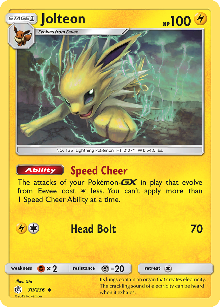 Jolteon (70/236) [Sun & Moon: Cosmic Eclipse] - The Mythic Store | 24h Order Processing