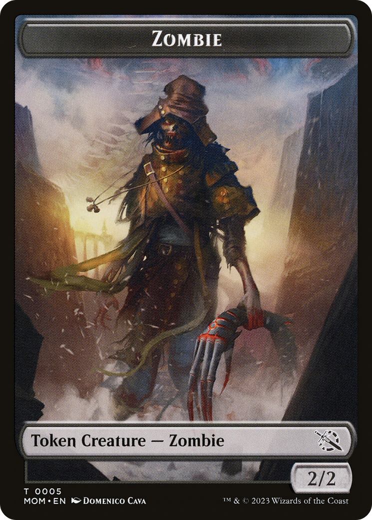 Elemental (02) // Zombie Double-Sided Token [March of the Machine Tokens] - The Mythic Store | 24h Order Processing