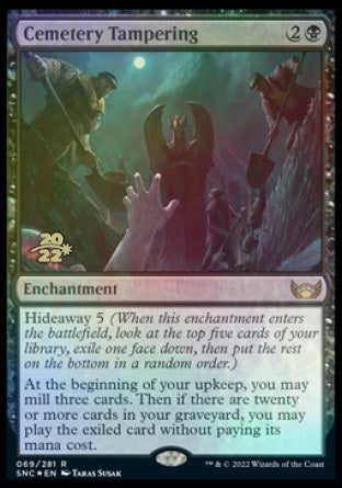 Cemetery Tampering [Streets of New Capenna Prerelease Promos] - The Mythic Store | 24h Order Processing