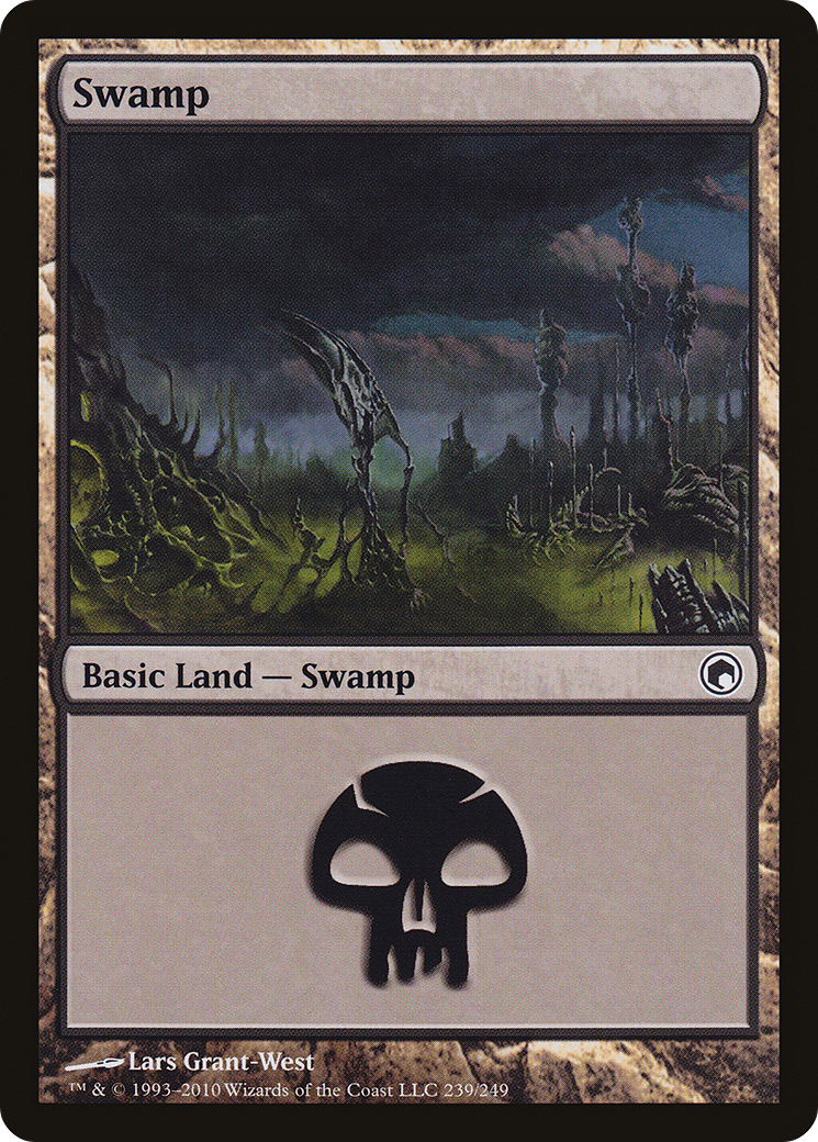 Swamp (239) [Scars of Mirrodin] - The Mythic Store | 24h Order Processing