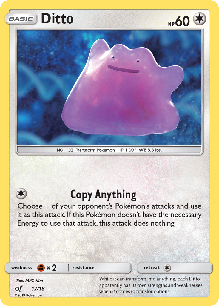 Ditto (17/18) [Sun & Moon: Detective Pikachu] - The Mythic Store | 24h Order Processing