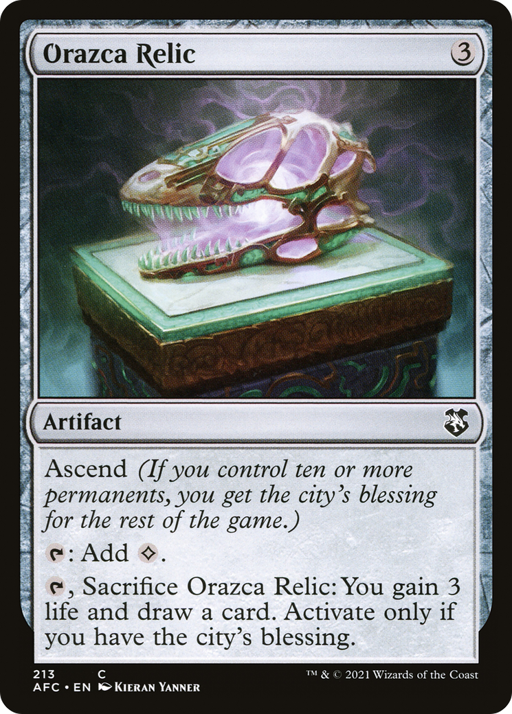 Orazca Relic [Dungeons & Dragons: Adventures in the Forgotten Realms Commander] - The Mythic Store | 24h Order Processing