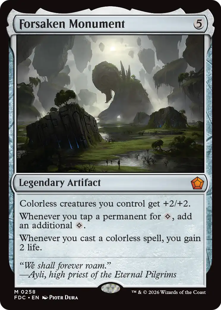 Forsaken Monument [Foundations Commander] - The Mythic Store | 24h Order Processing