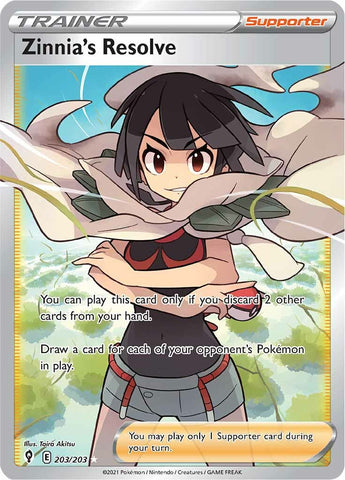 Zinnia's Resolve (203/203) [Sword & Shield: Evolving Skies] - The Mythic Store | 24h Order Processing