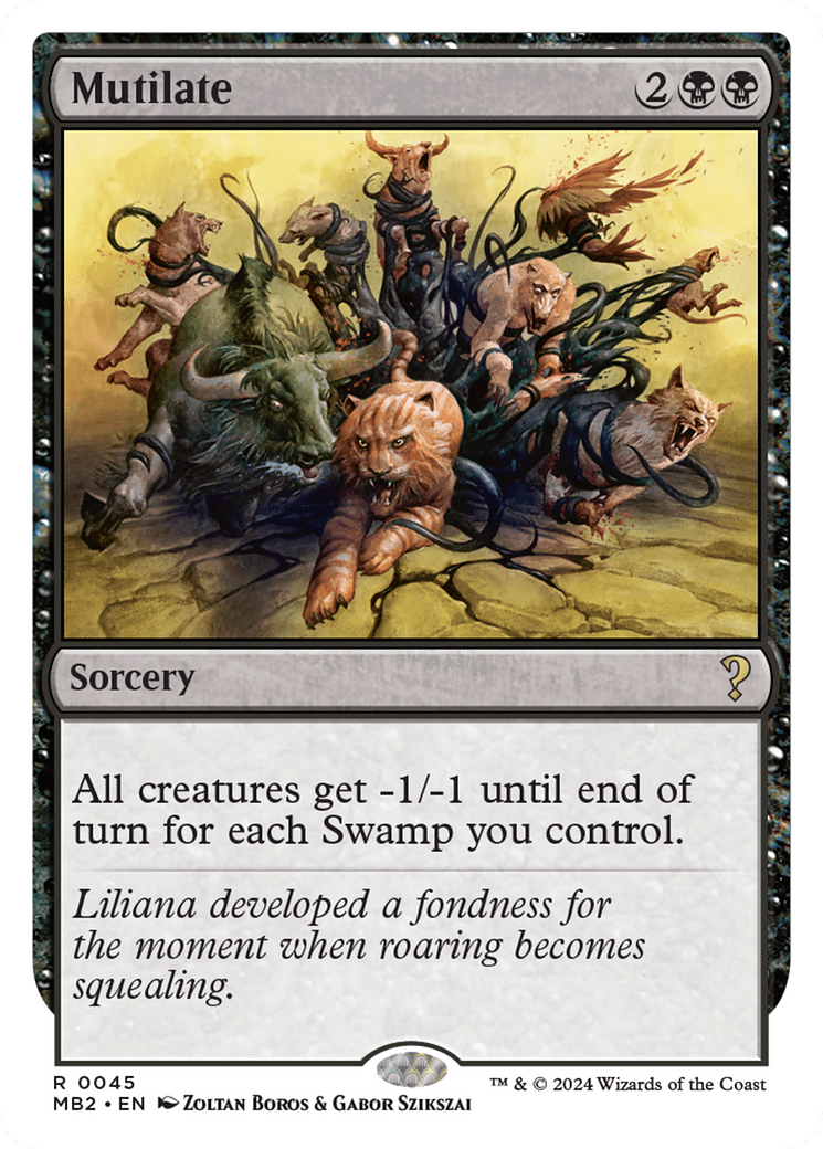 Mutilate (White Border) [Mystery Booster 2] - The Mythic Store | 24h Order Processing