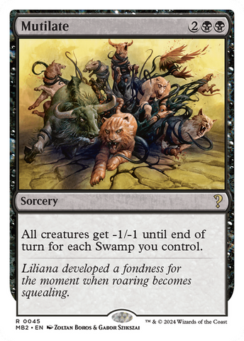 Mutilate (White Border) [Mystery Booster 2] - The Mythic Store | 24h Order Processing