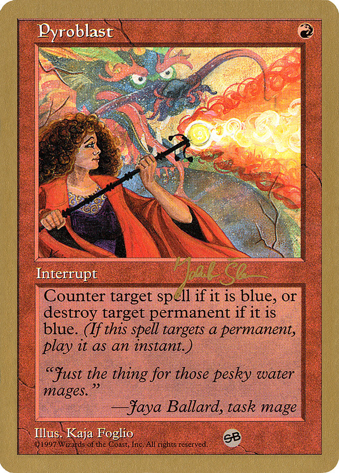 Pyroblast (Jakub Slemr) (SB) [World Championship Decks 1997] - The Mythic Store | 24h Order Processing
