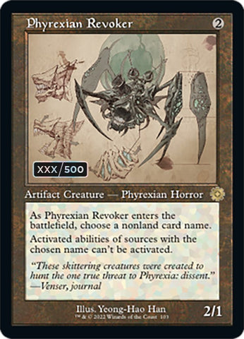 Phyrexian Revoker (Retro Schematic) (Serialized) [The Brothers' War Retro Artifacts] - The Mythic Store | 24h Order Processing