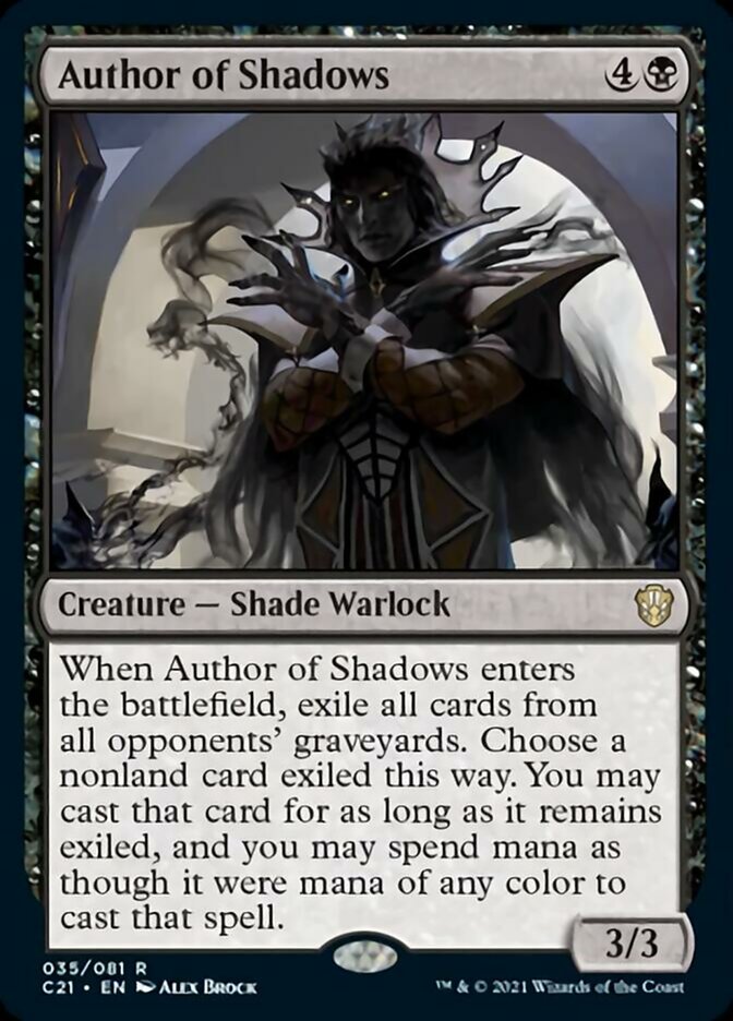 Author of Shadows [Commander 2021] - The Mythic Store | 24h Order Processing