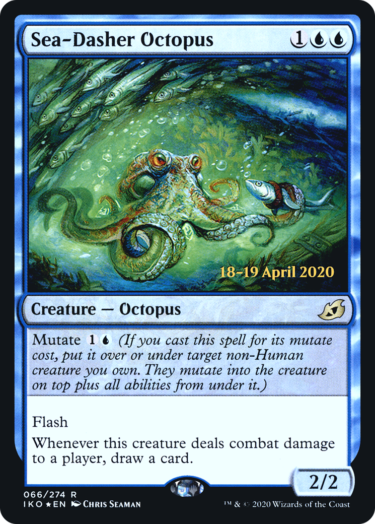 Sea-Dasher Octopus [Ikoria: Lair of Behemoths Prerelease Promos] - The Mythic Store | 24h Order Processing