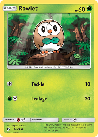 Rowlet (9/149) [Sun & Moon: Base Set] - The Mythic Store | 24h Order Processing