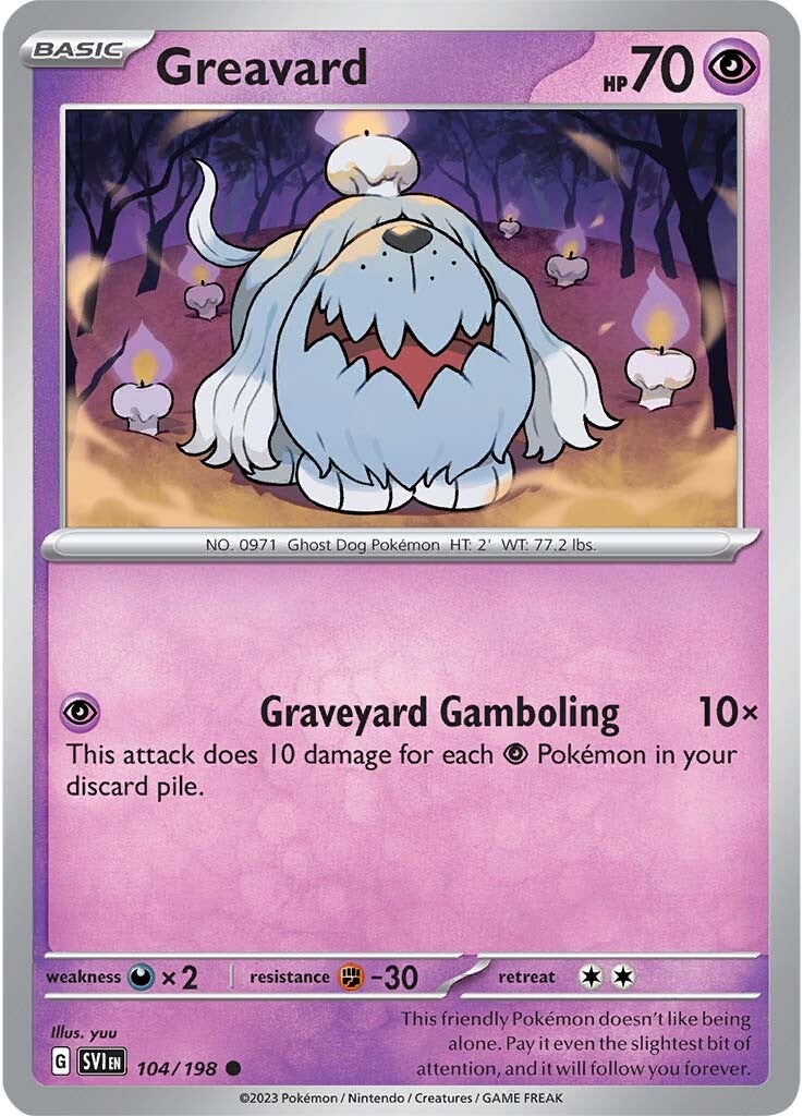 Greavard (104/198) [Scarlet & Violet: Base Set] - The Mythic Store | 24h Order Processing