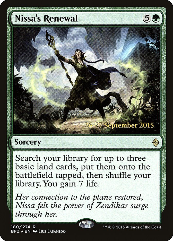 Nissa's Renewal [Battle for Zendikar Prerelease Promos] - The Mythic Store | 24h Order Processing
