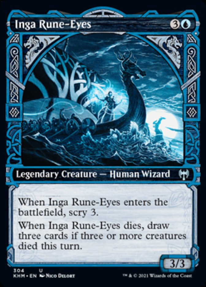 Inga Rune-Eyes (Showcase) [Kaldheim] - The Mythic Store | 24h Order Processing