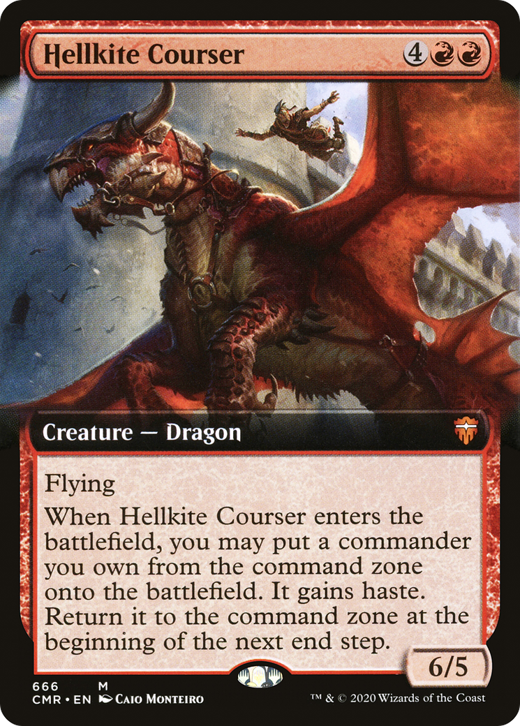 Hellkite Courser (Extended Art) [Commander Legends] - The Mythic Store | 24h Order Processing