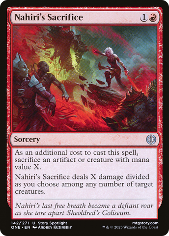 Nahiri's Sacrifice [Phyrexia: All Will Be One] - The Mythic Store | 24h Order Processing