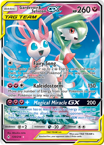 Gardevoir & Sylveon GX (130/214) [Sun & Moon: Unbroken Bonds] - The Mythic Store | 24h Order Processing