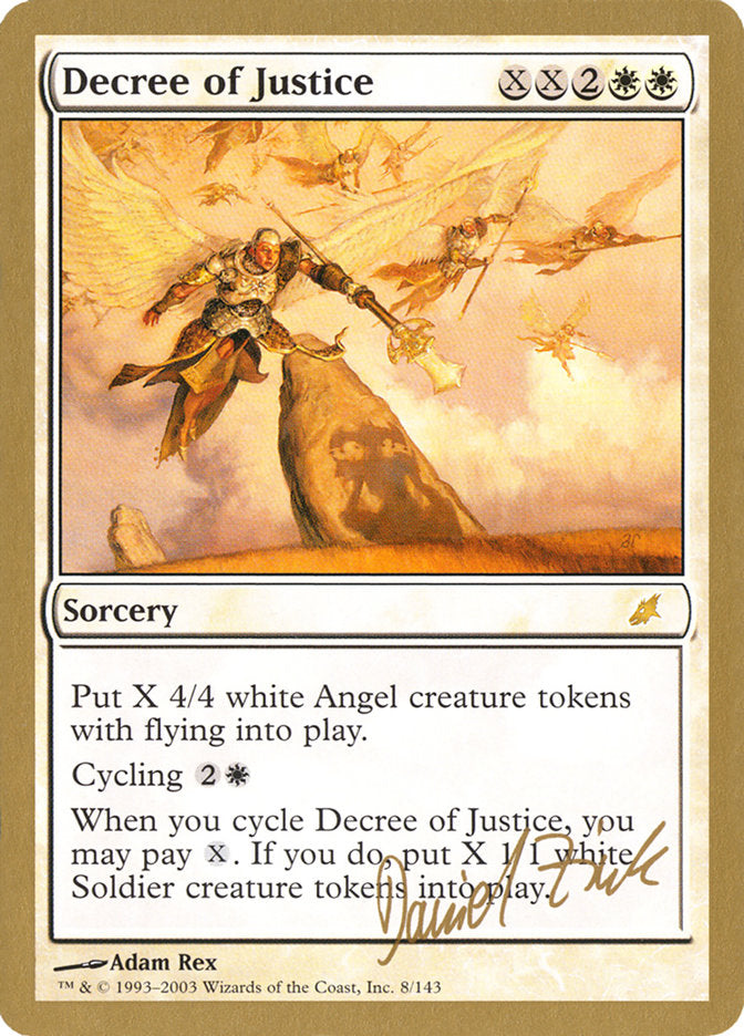 Decree of Justice (Daniel Zink) [World Championship Decks 2003] - The Mythic Store | 24h Order Processing