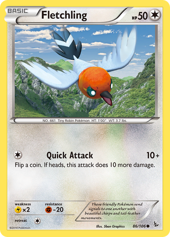 Fletchling (86/106) [XY: Flashfire] - The Mythic Store | 24h Order Processing