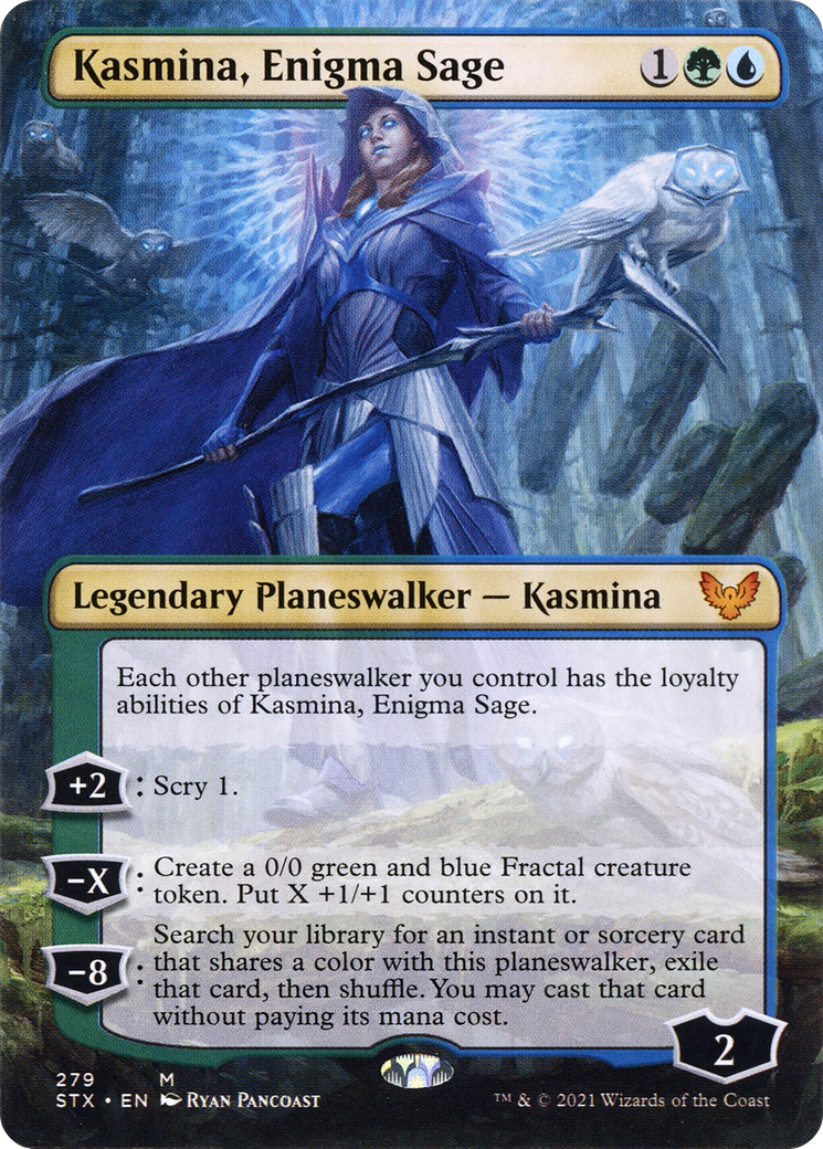 Kasmina, Enigma Sage (Borderless) [Strixhaven: School of Mages] - The Mythic Store | 24h Order Processing