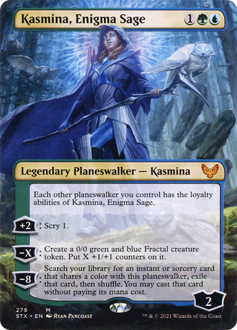 Kasmina, Enigma Sage (Borderless) [Strixhaven: School of Mages] - The Mythic Store | 24h Order Processing